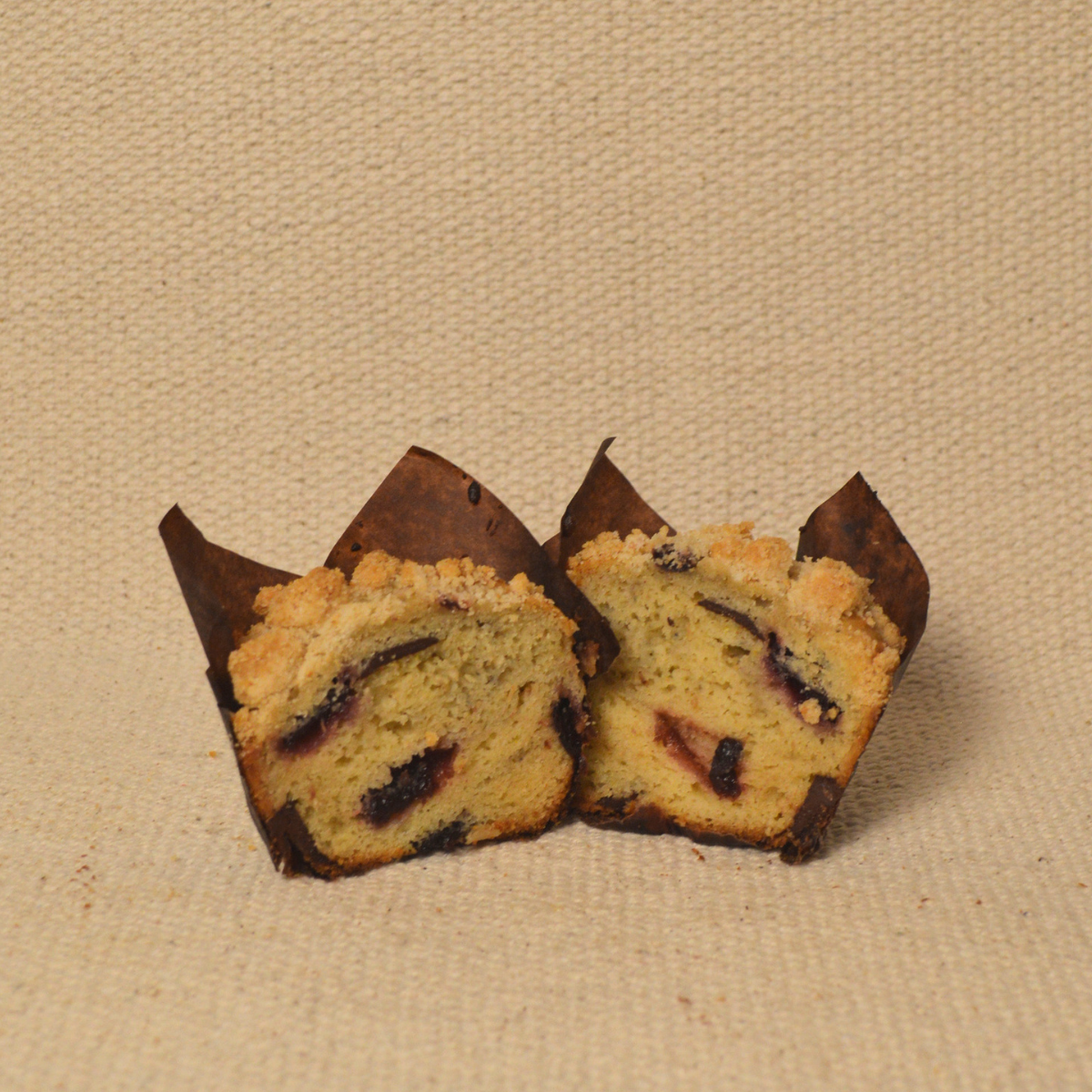 dark chocolate cherry muffin