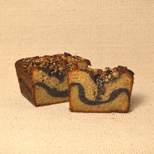 black sesame banana bread