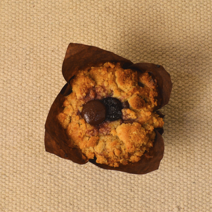 dark chocolate cherry muffin