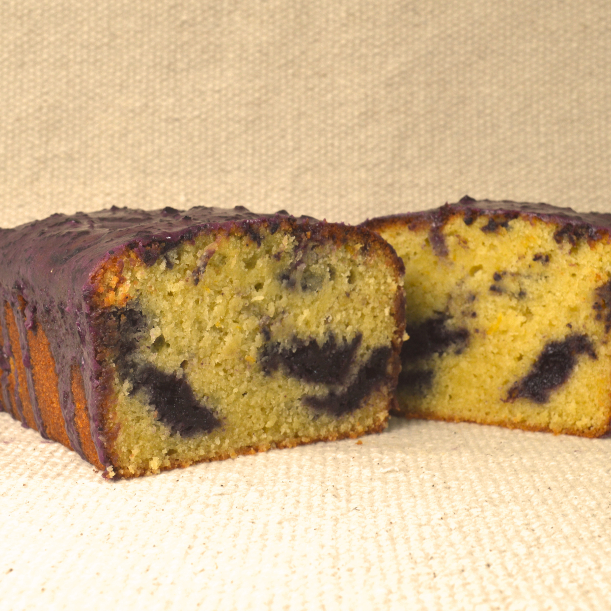 lemon olive oil blueberry earl grey loaf